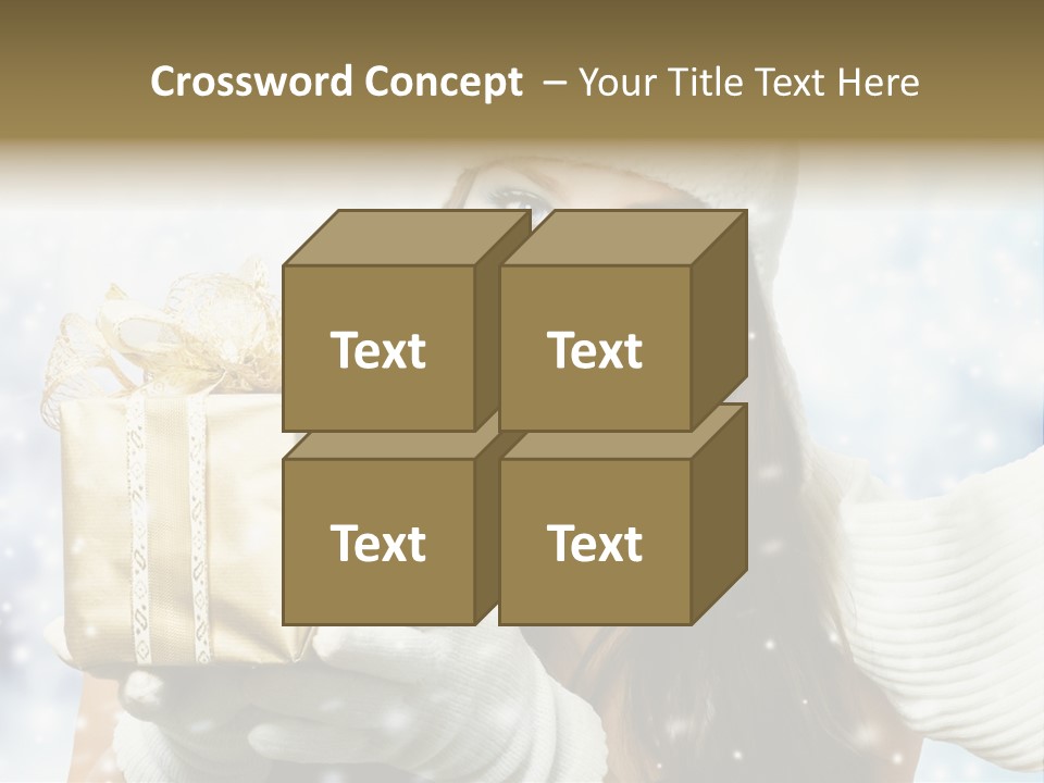 One Portrait Blue PowerPoint Template