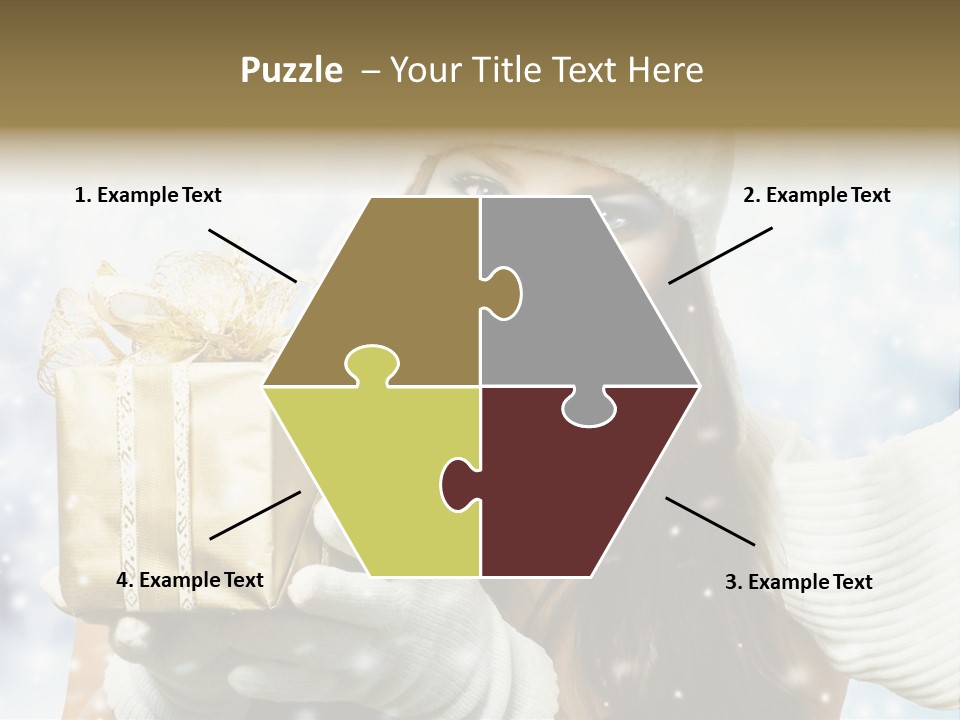 One Portrait Blue PowerPoint Template