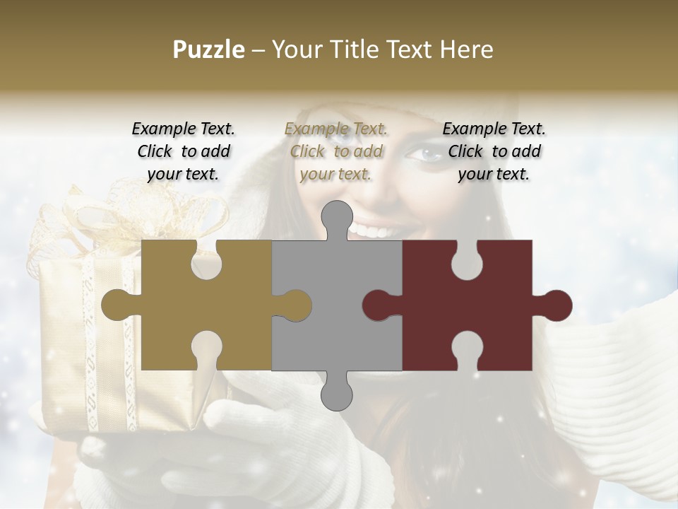 One Portrait Blue PowerPoint Template