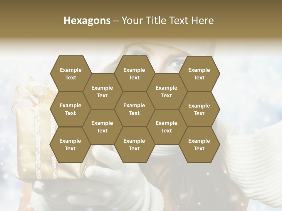 One Portrait Blue PowerPoint Template