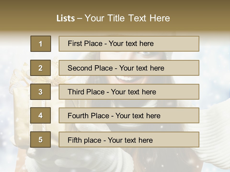 One Portrait Blue PowerPoint Template