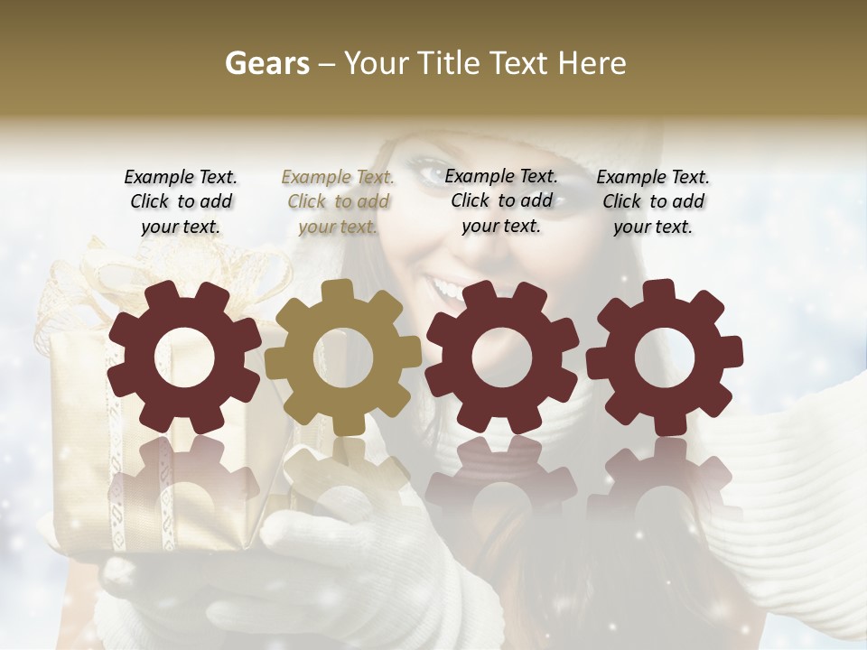 One Portrait Blue PowerPoint Template