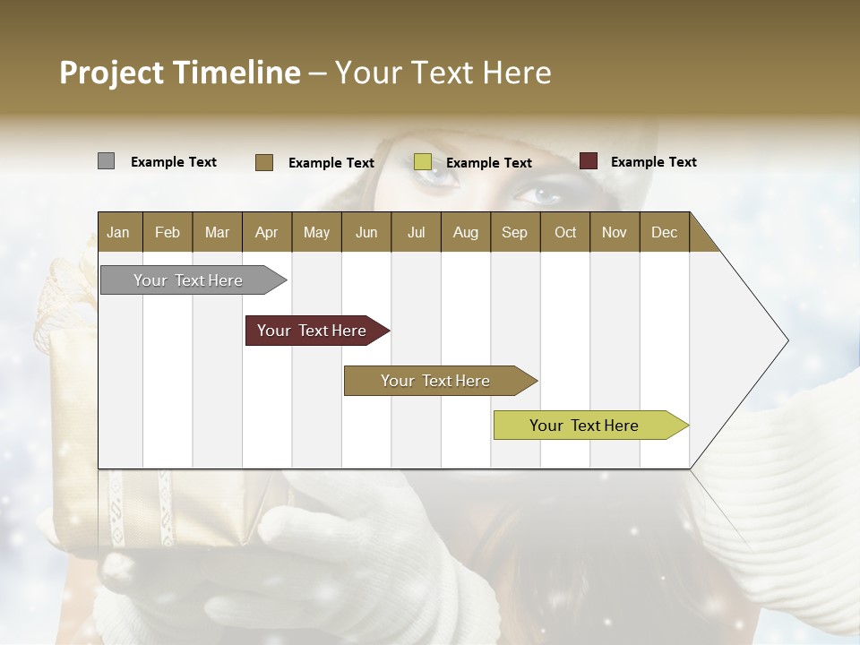 One Portrait Blue PowerPoint Template