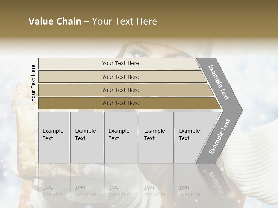 One Portrait Blue PowerPoint Template