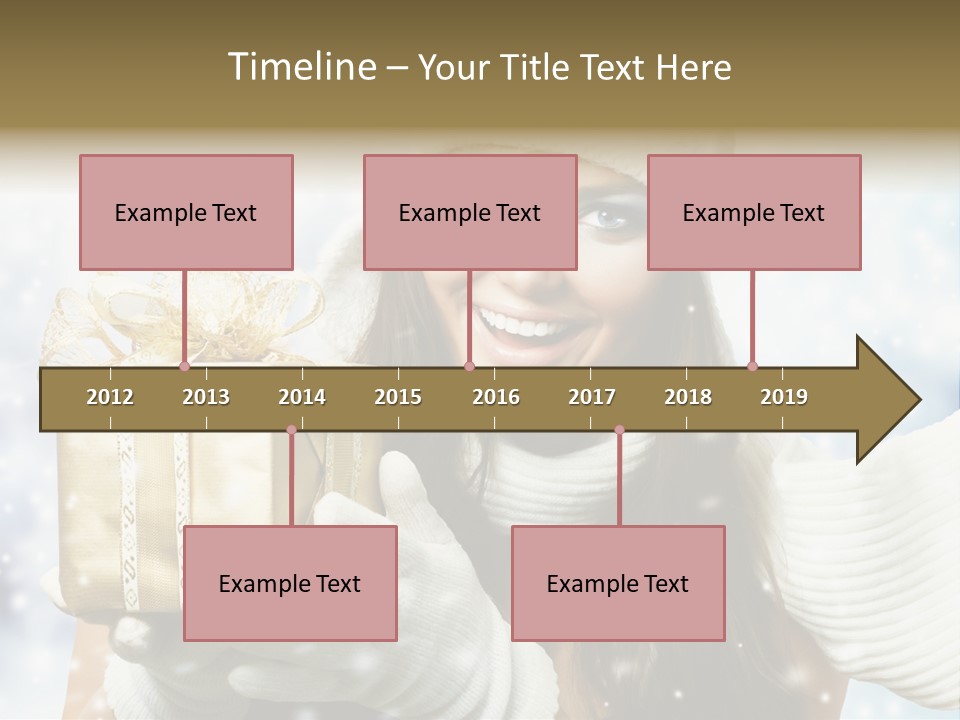One Portrait Blue PowerPoint Template