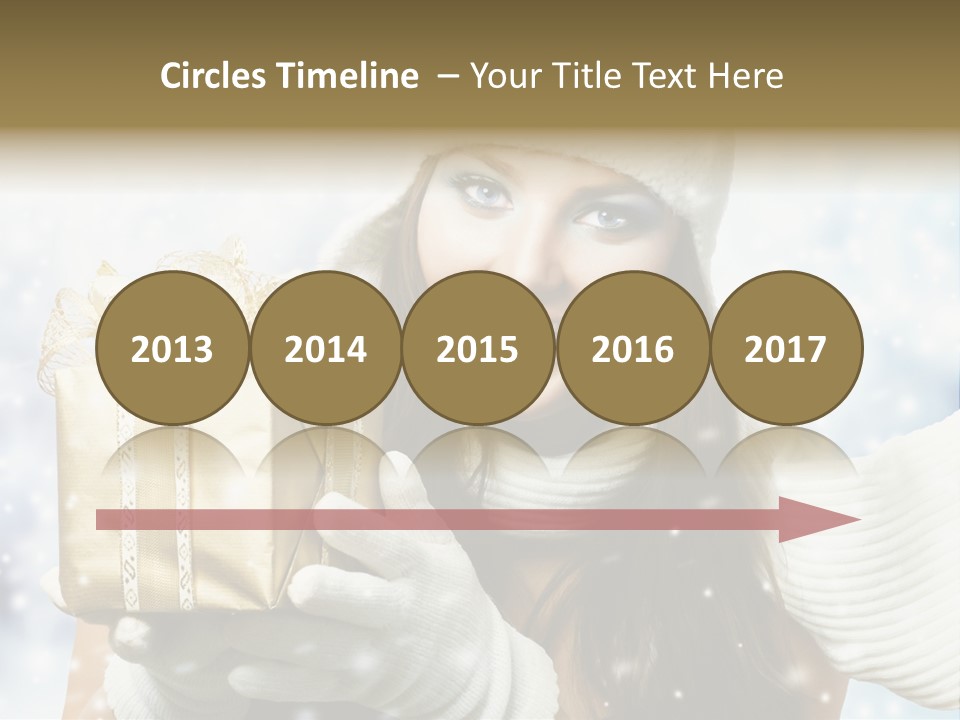 One Portrait Blue PowerPoint Template