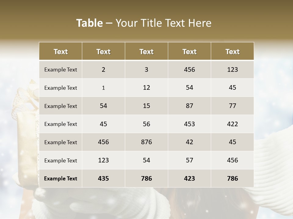 One Portrait Blue PowerPoint Template