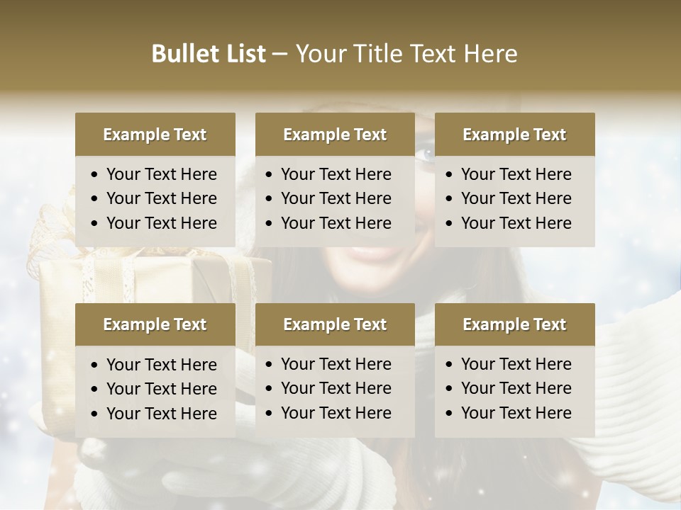 One Portrait Blue PowerPoint Template