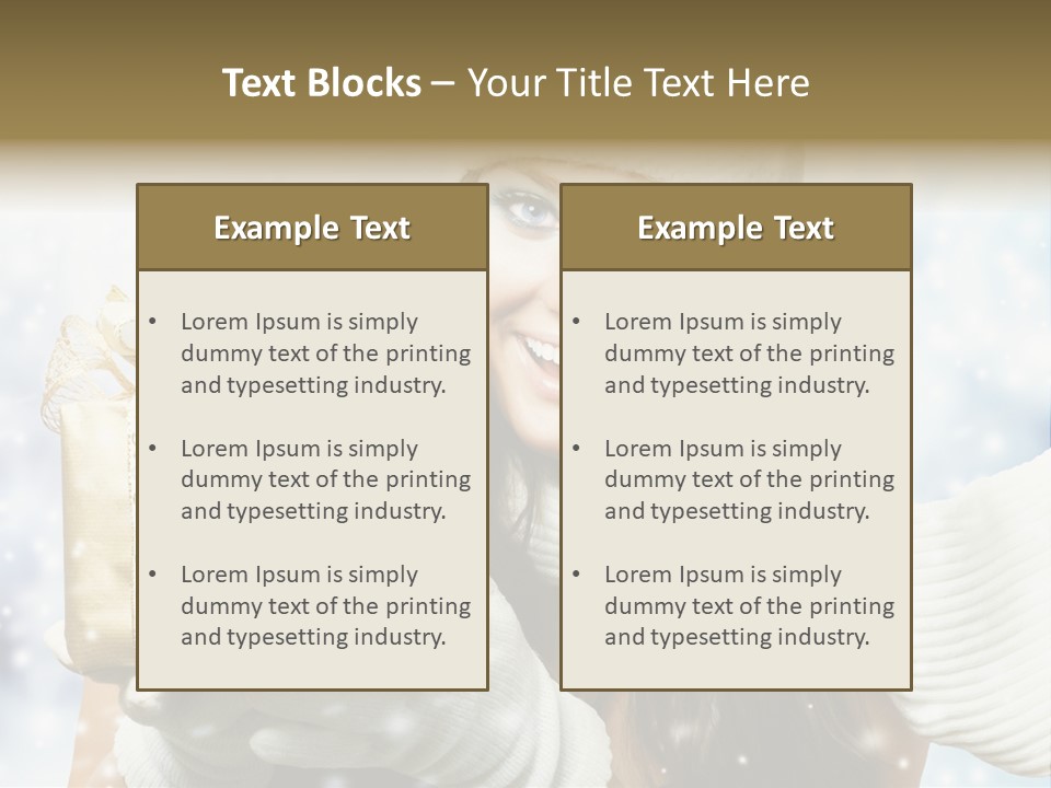 One Portrait Blue PowerPoint Template