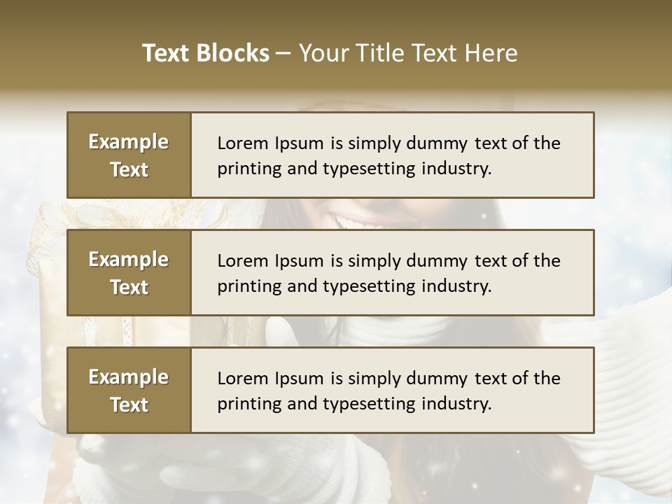 One Portrait Blue PowerPoint Template