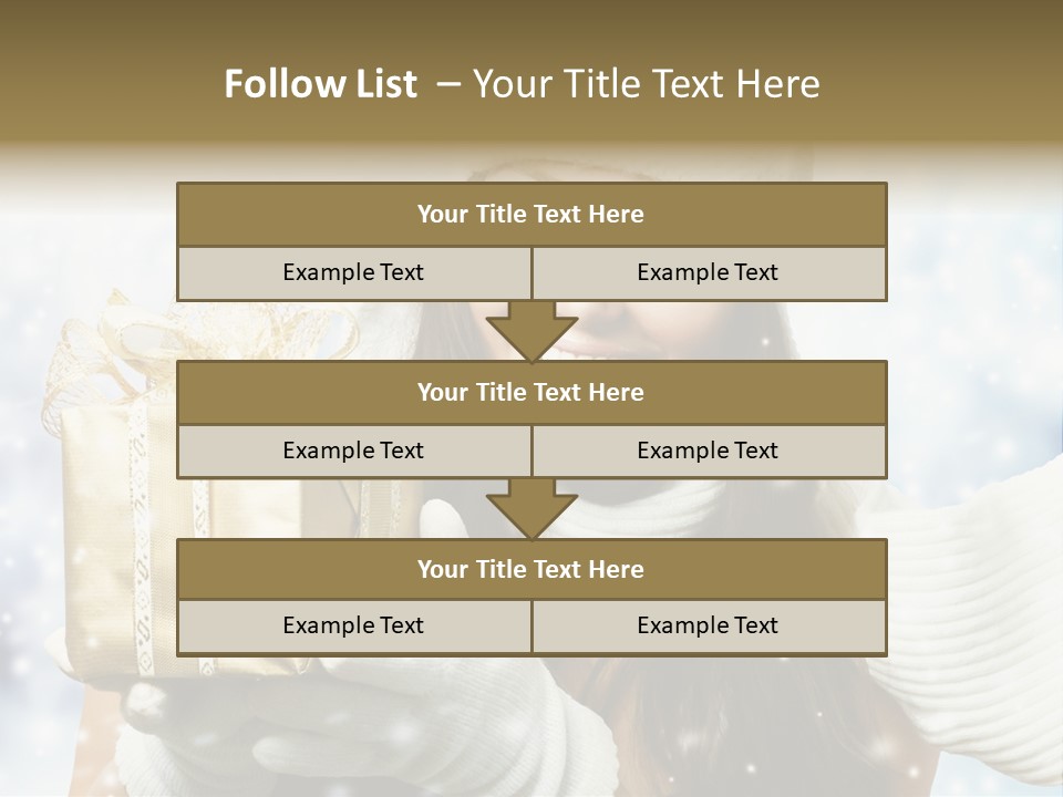 One Portrait Blue PowerPoint Template