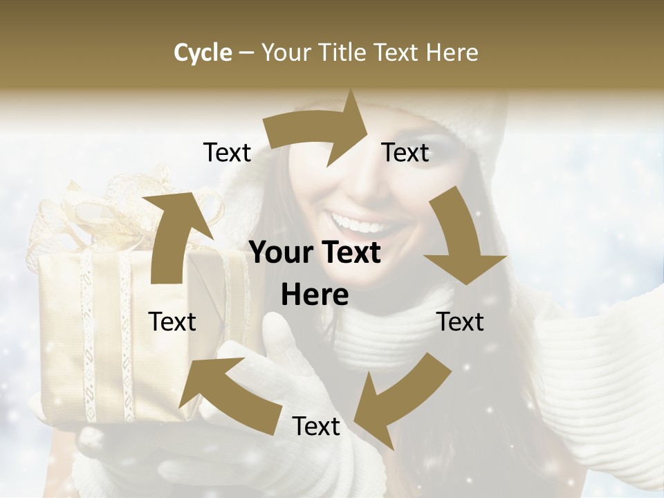 One Portrait Blue PowerPoint Template