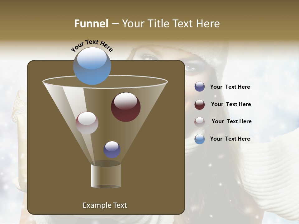 One Portrait Blue PowerPoint Template