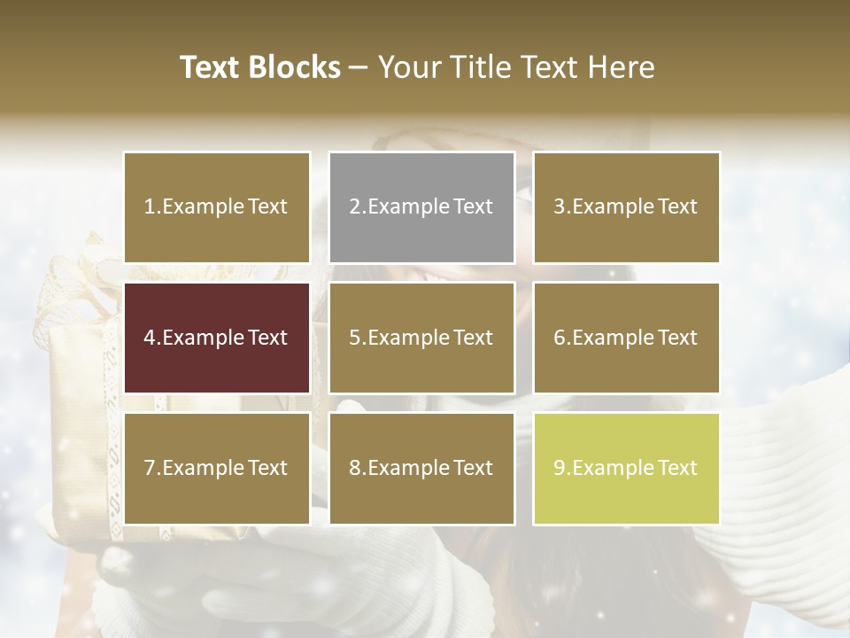 One Portrait Blue PowerPoint Template