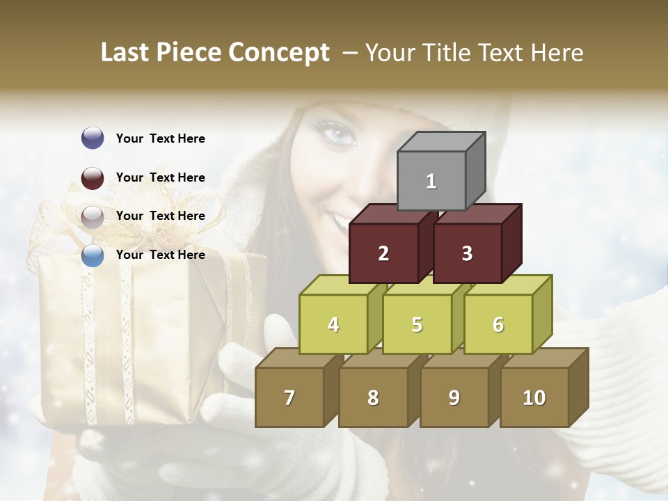 One Portrait Blue PowerPoint Template