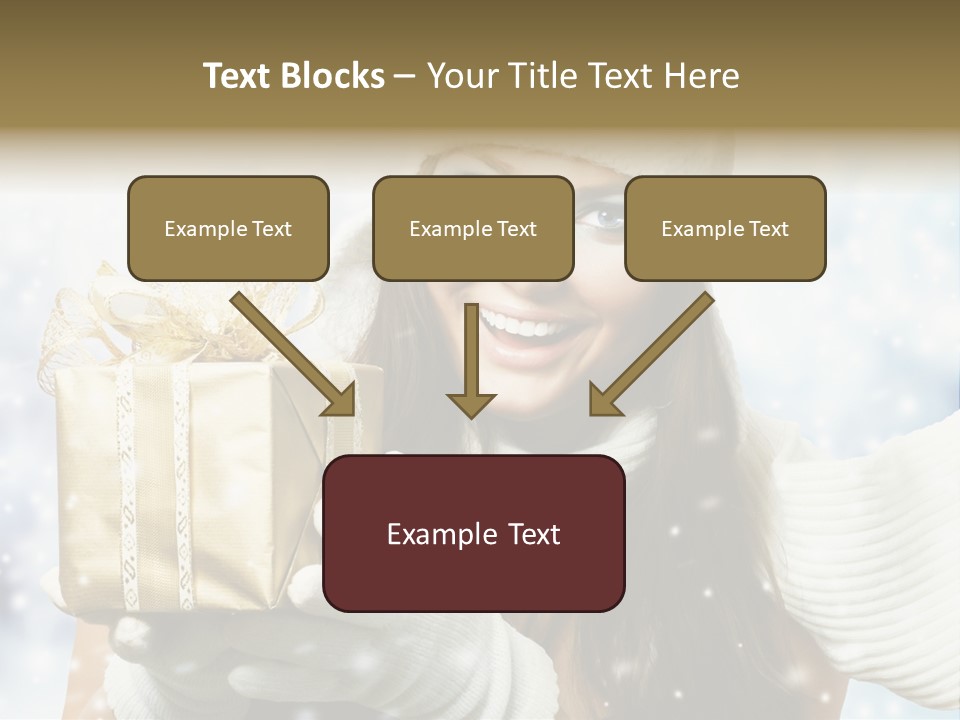 One Portrait Blue PowerPoint Template