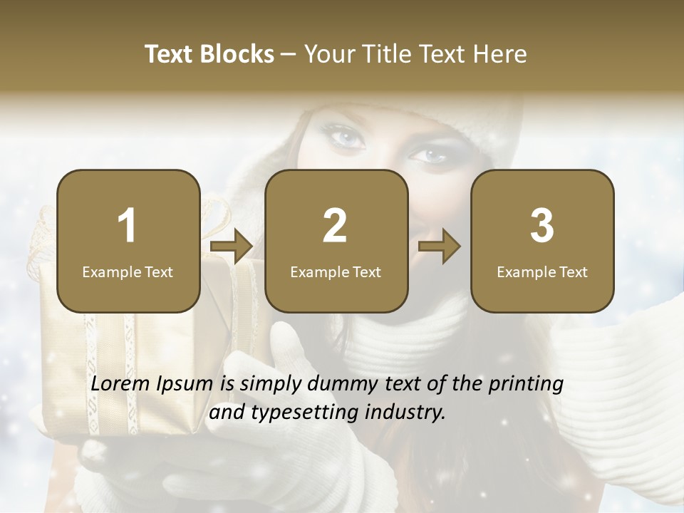 One Portrait Blue PowerPoint Template