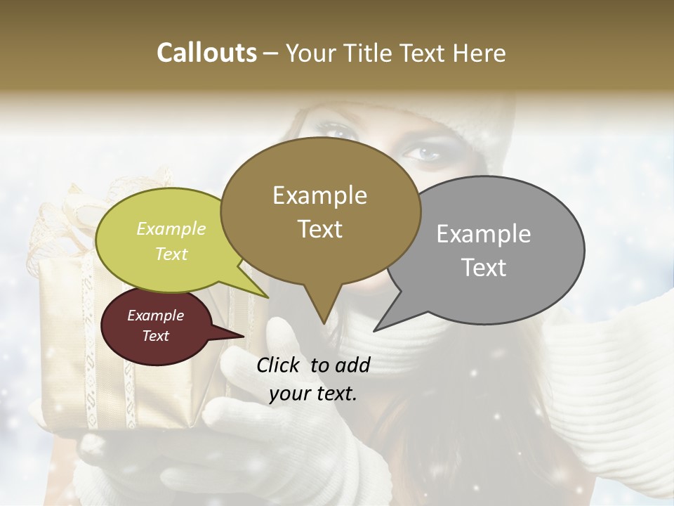 One Portrait Blue PowerPoint Template