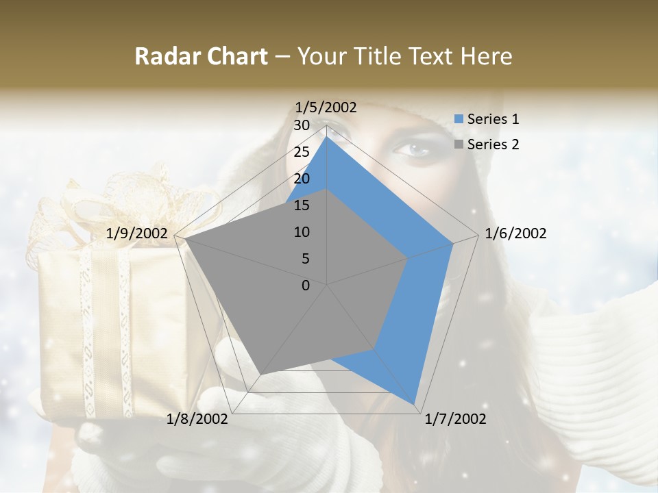 One Portrait Blue PowerPoint Template