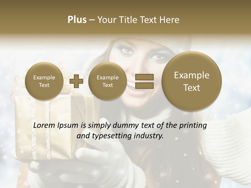 One Portrait Blue PowerPoint Template