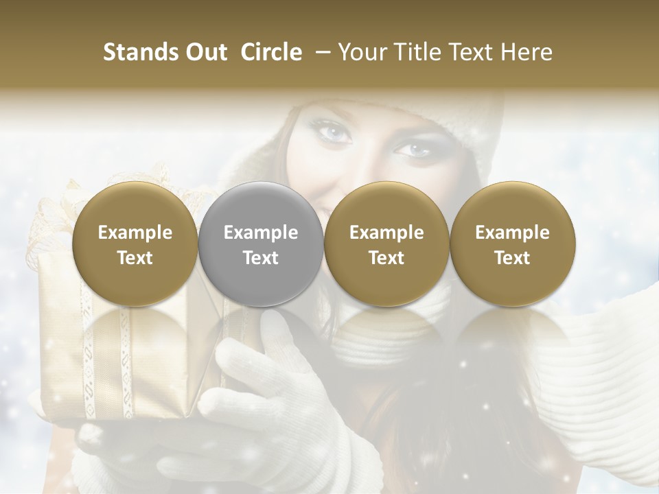 One Portrait Blue PowerPoint Template