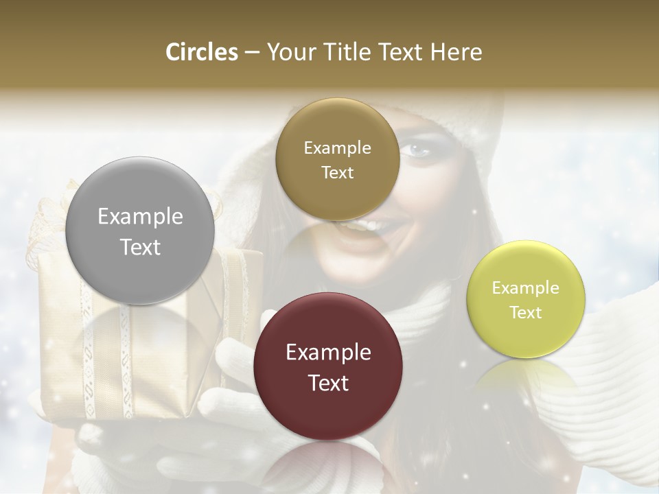 One Portrait Blue PowerPoint Template