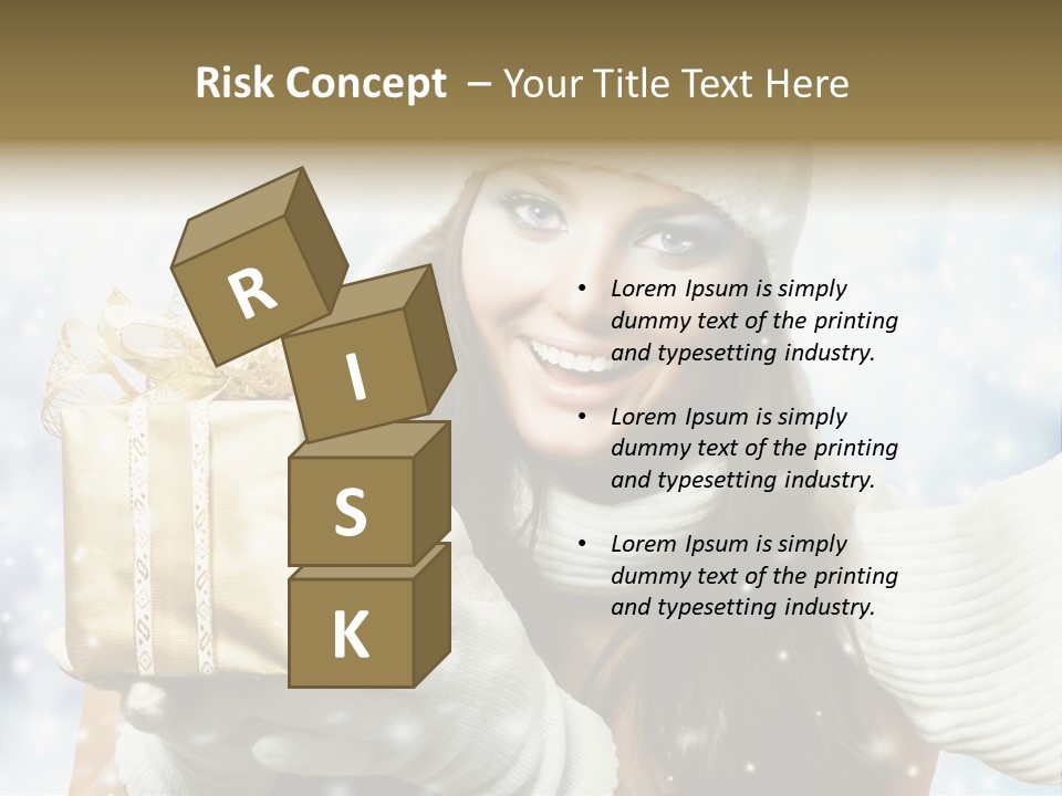 One Portrait Blue PowerPoint Template