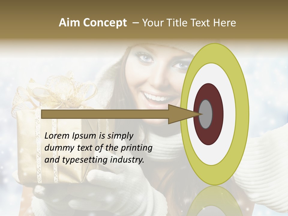 One Portrait Blue PowerPoint Template