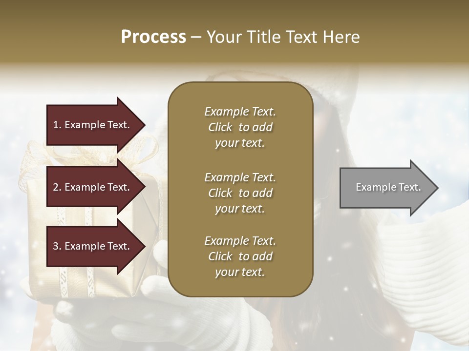 One Portrait Blue PowerPoint Template