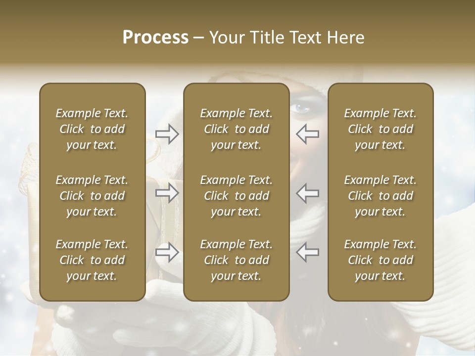 One Portrait Blue PowerPoint Template