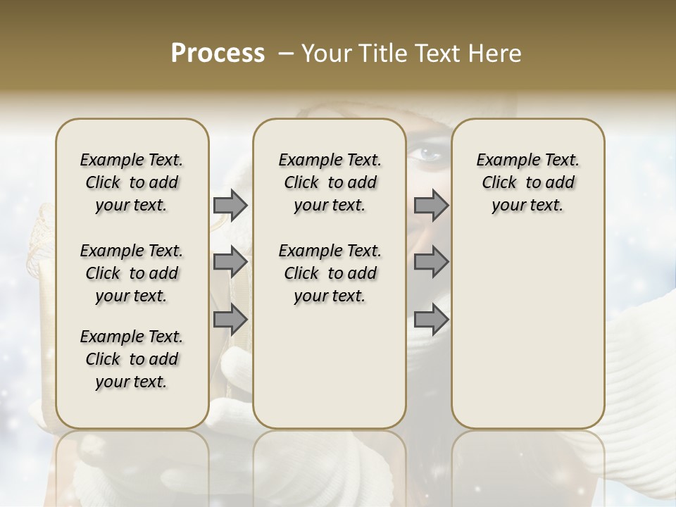 One Portrait Blue PowerPoint Template