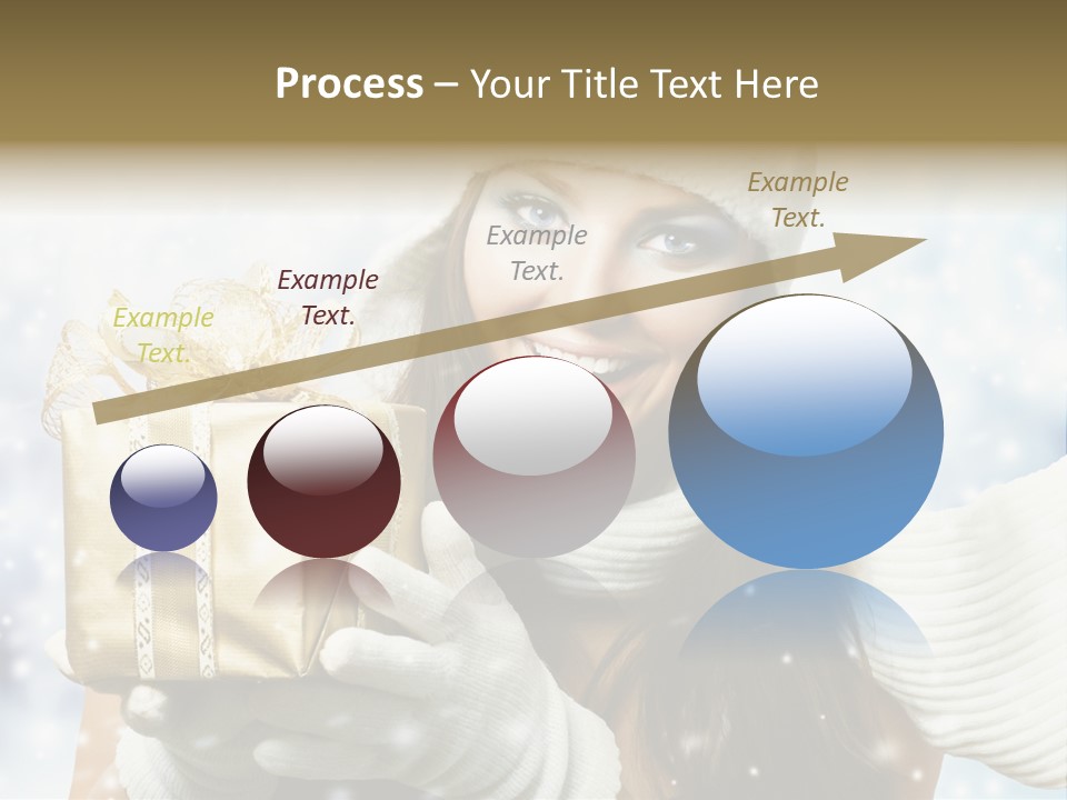 One Portrait Blue PowerPoint Template