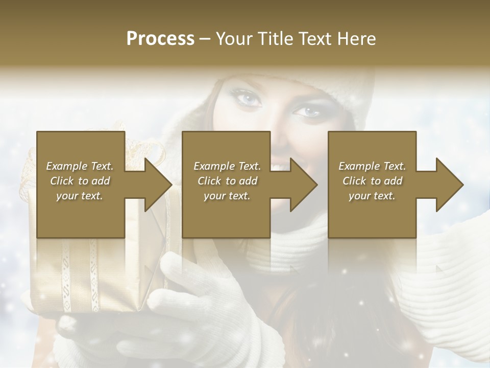One Portrait Blue PowerPoint Template