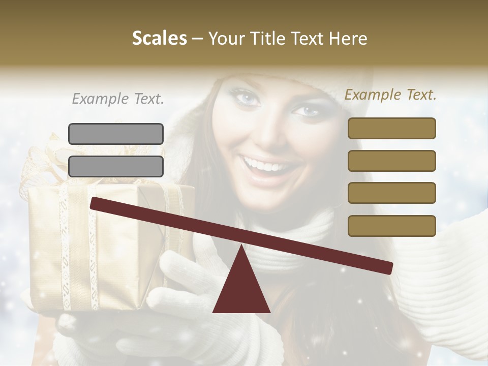 One Portrait Blue PowerPoint Template