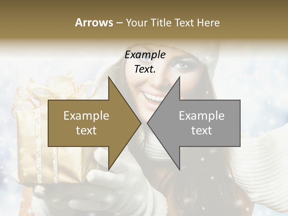 One Portrait Blue PowerPoint Template