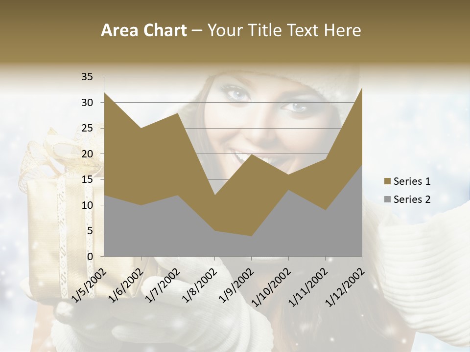 One Portrait Blue PowerPoint Template