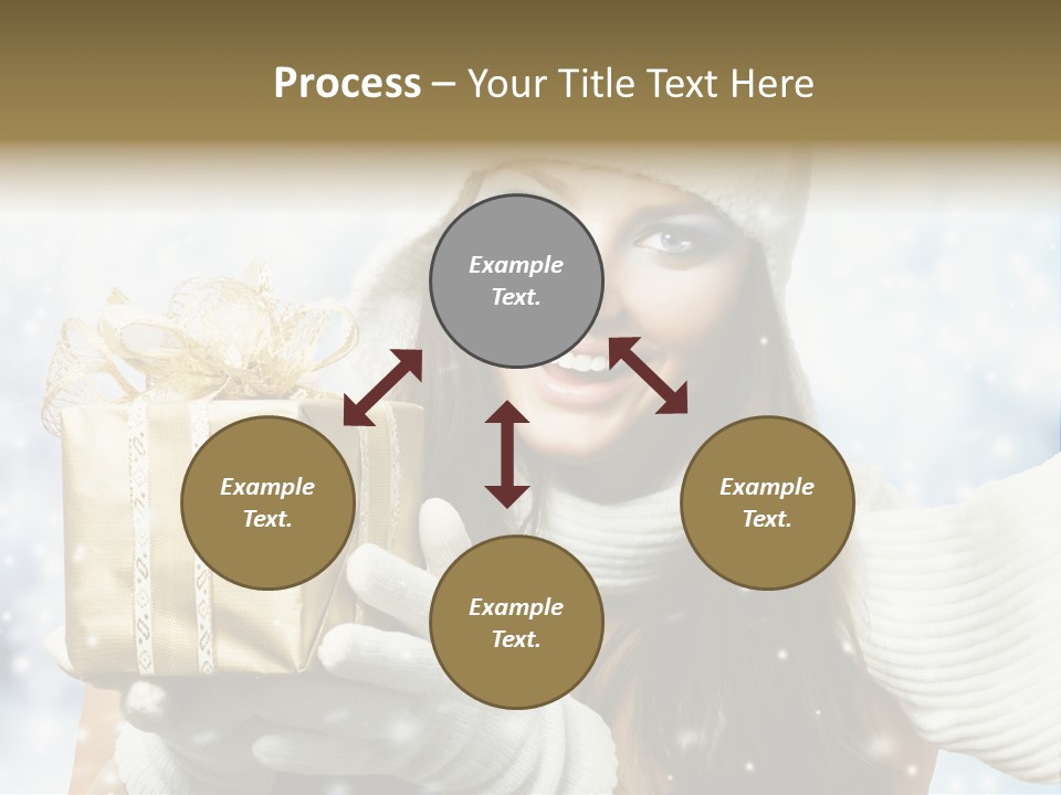 One Portrait Blue PowerPoint Template