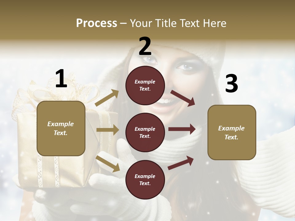 One Portrait Blue PowerPoint Template