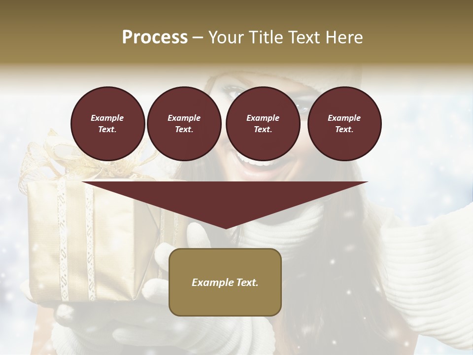 One Portrait Blue PowerPoint Template