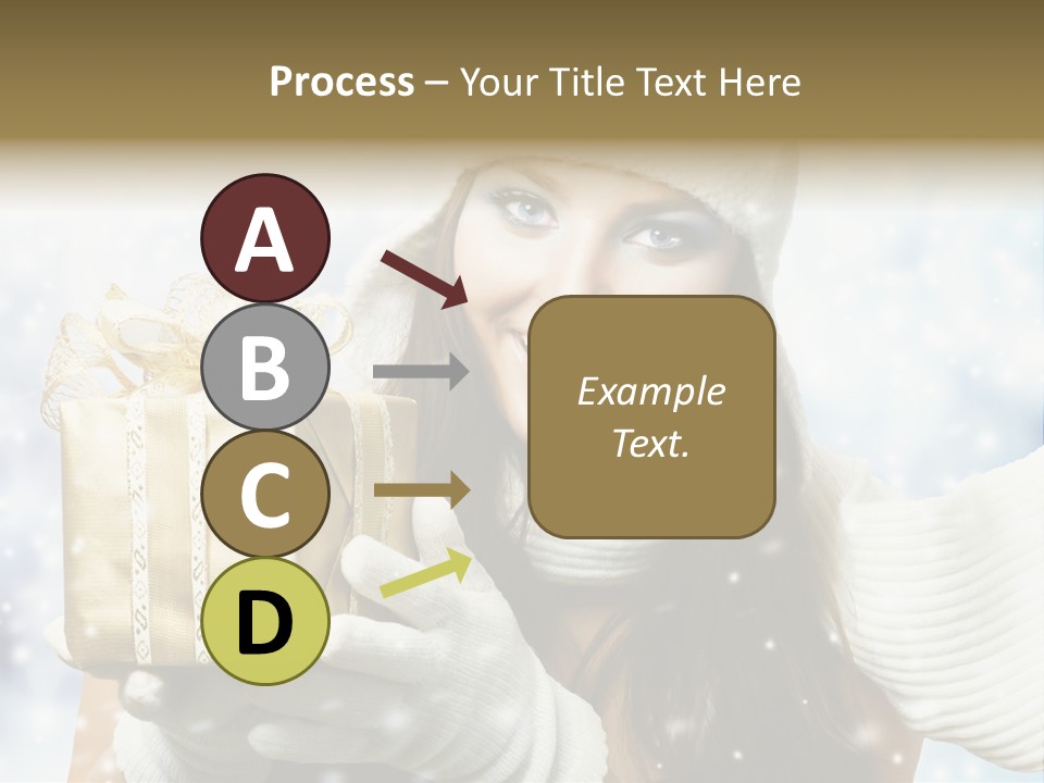 One Portrait Blue PowerPoint Template