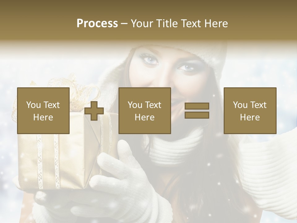 One Portrait Blue PowerPoint Template