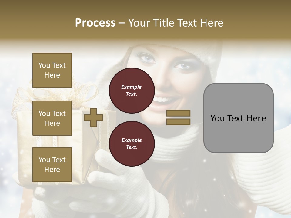 One Portrait Blue PowerPoint Template