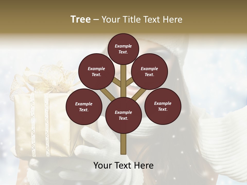 One Portrait Blue PowerPoint Template