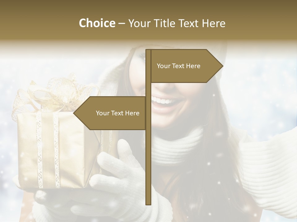 One Portrait Blue PowerPoint Template