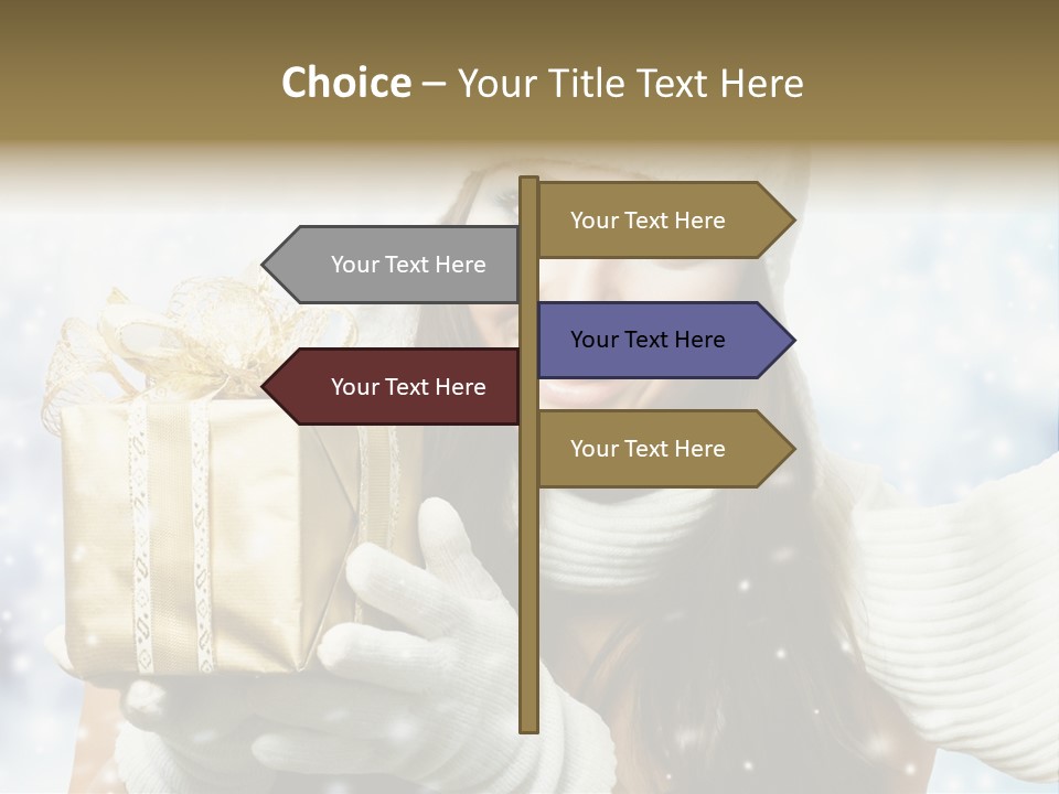 One Portrait Blue PowerPoint Template