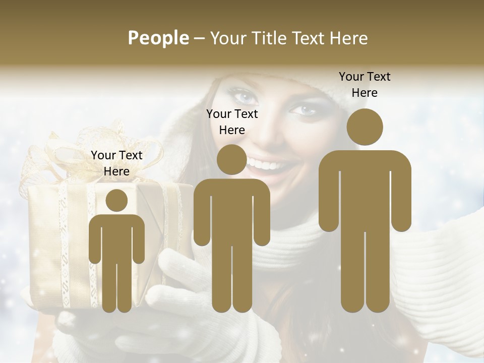 One Portrait Blue PowerPoint Template