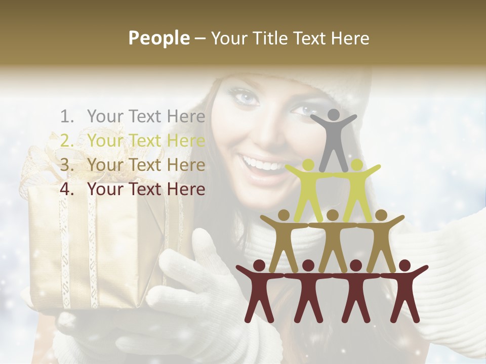 One Portrait Blue PowerPoint Template