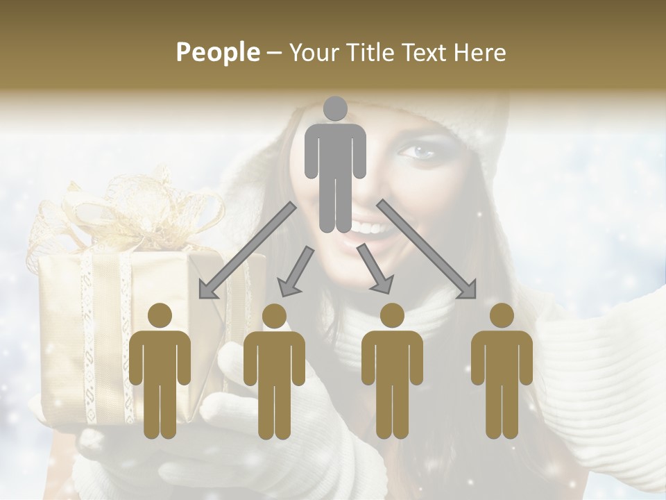 One Portrait Blue PowerPoint Template