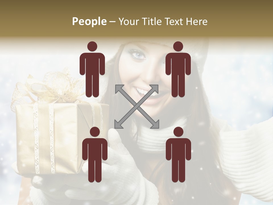 One Portrait Blue PowerPoint Template
