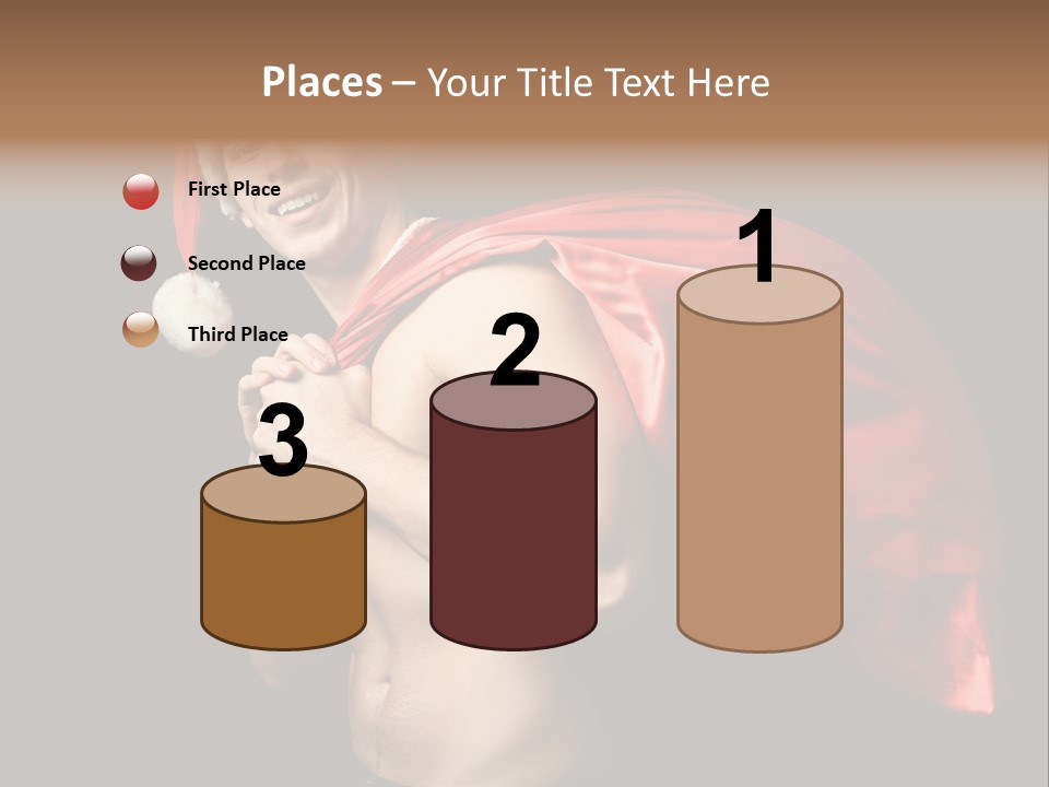 Black Handsome Nude PowerPoint Template